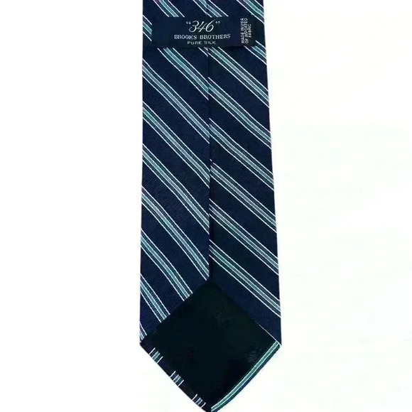 Brooks Brothers 346‎ 100%  Silk Striped Necktie Formal Work Wear Business - Picture 2 of 6